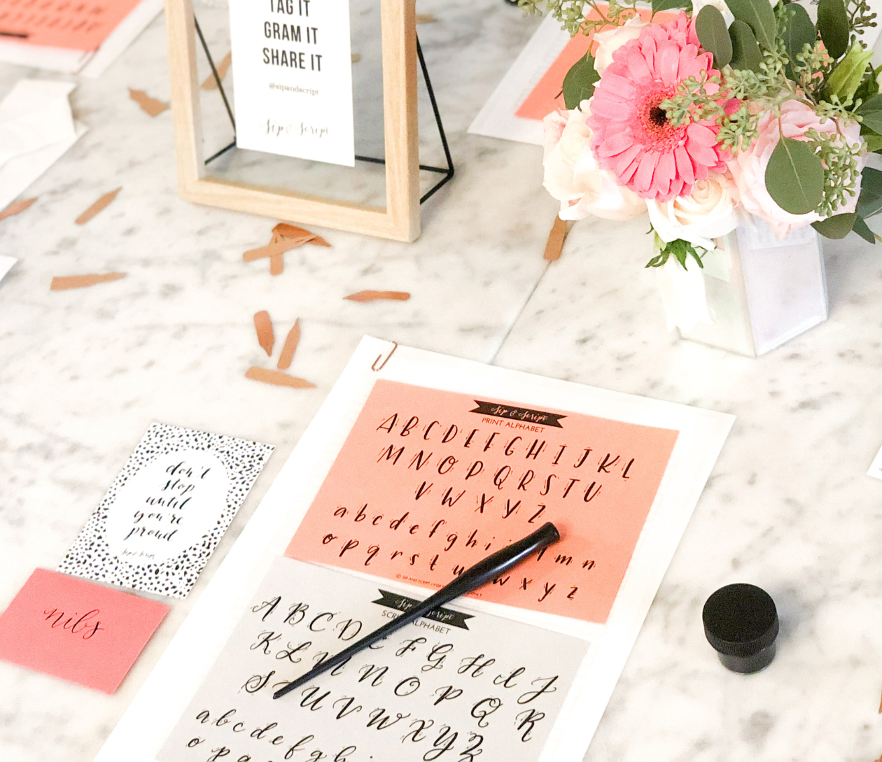 Beginner’s Calligraphy at The Plant Project