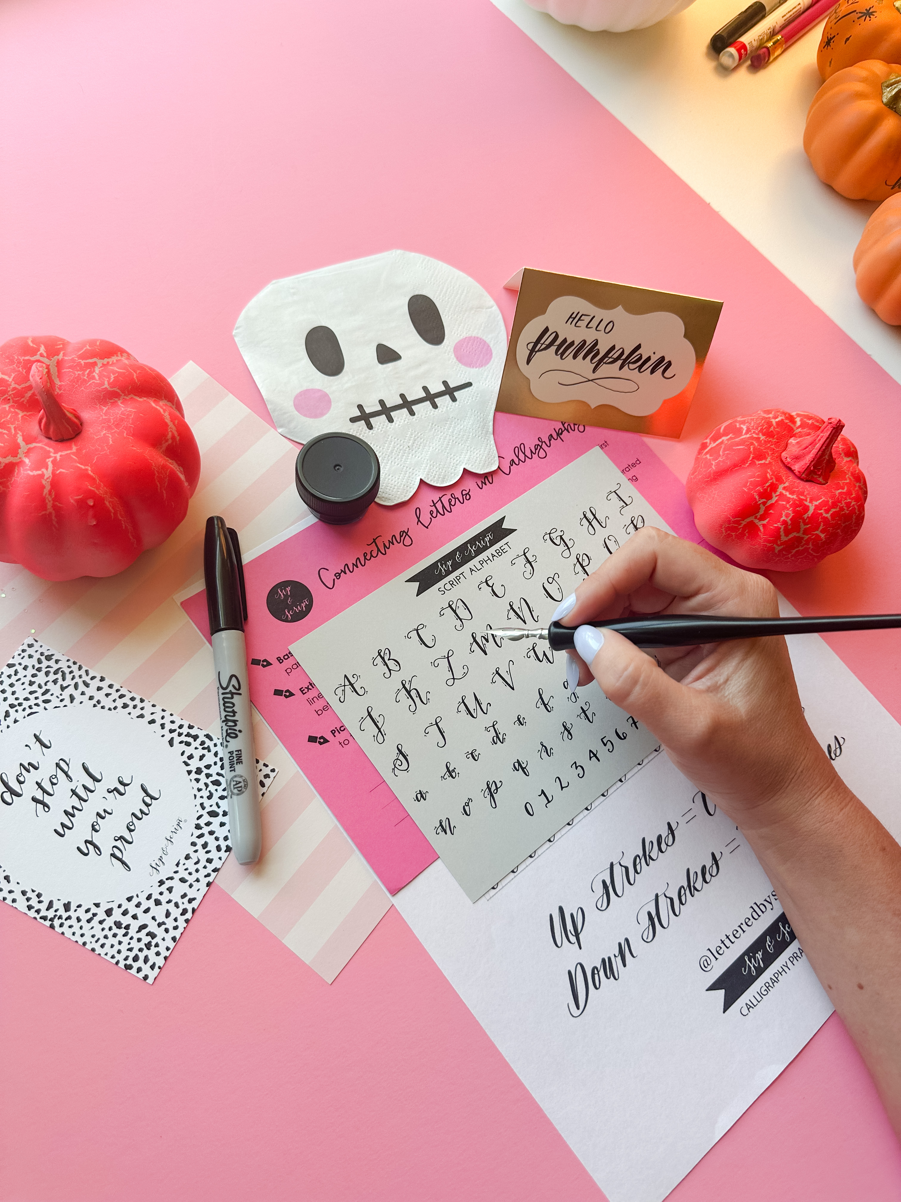 Modern Calligraphy & Pumpkin Lettering Class for Beginners at ZincHouse Winery & Brewery