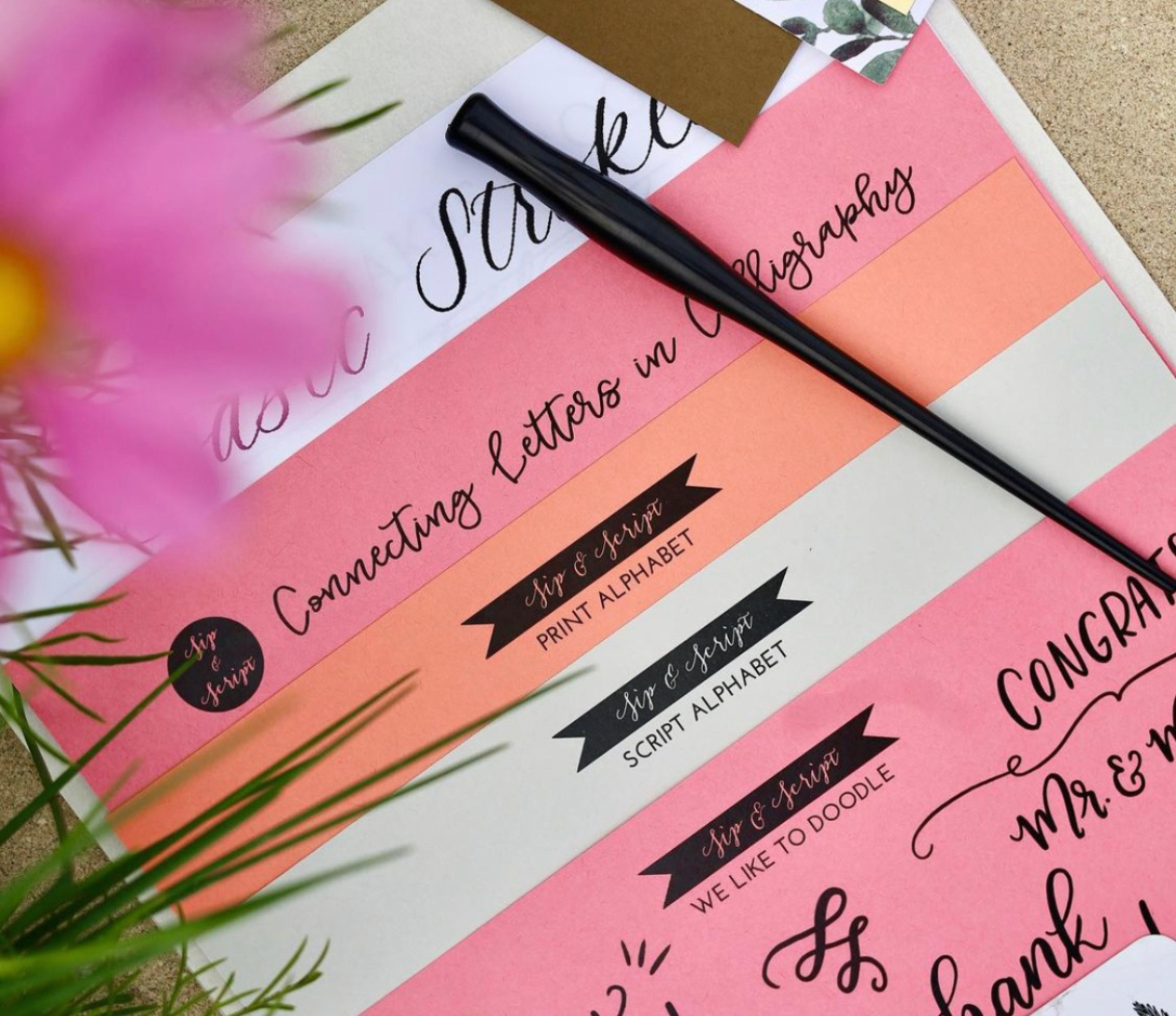 Summertime Modern Calligraphy for Beginners at The Salty