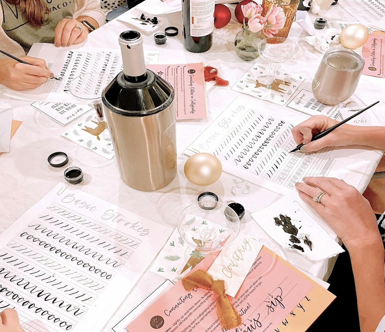 Modern Calligraphy & Ornament Lettering for Beginners at Artisan Bites (18+)