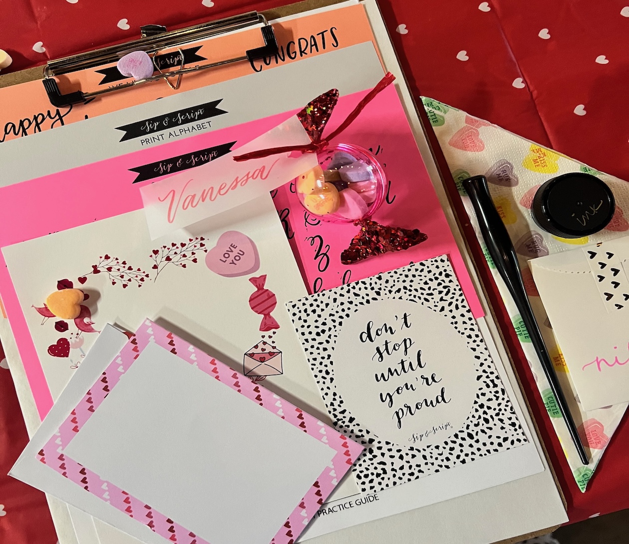Galentine’s Modern Calligraphy for Beginners at Heirloom Haul – Prosper