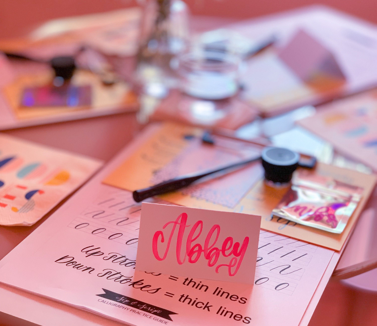 Modern Calligraphy for Beginners at Hive Home, Gift & Garden
