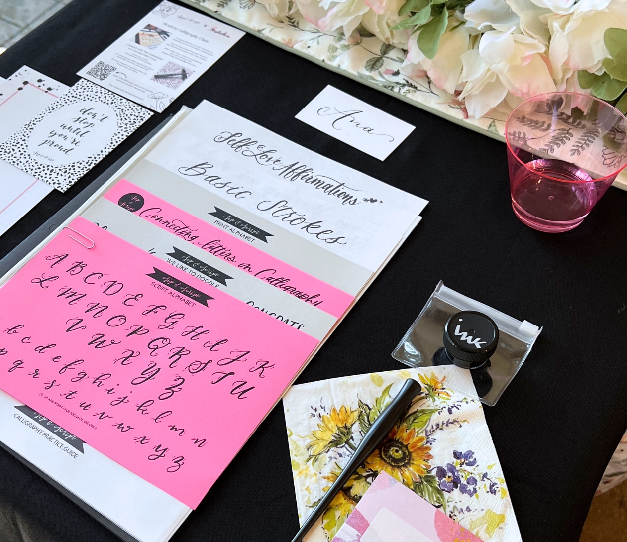 Modern Calligraphy for Beginners at Rose Hip Market