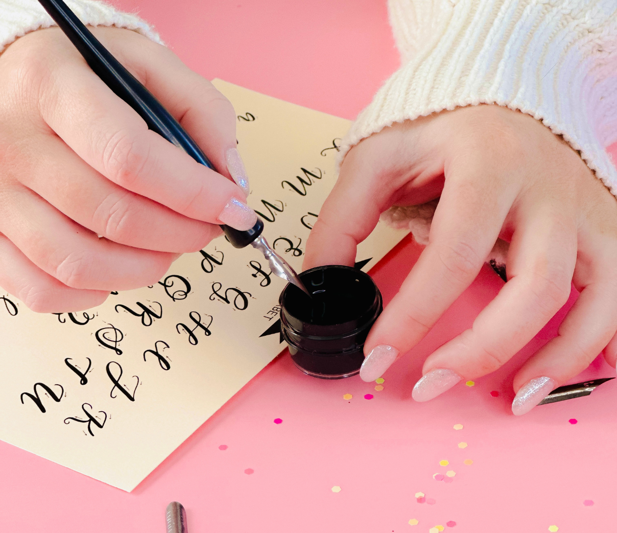  Modern Calligraphy for Beginners at Bakery Lorraine – Boerne