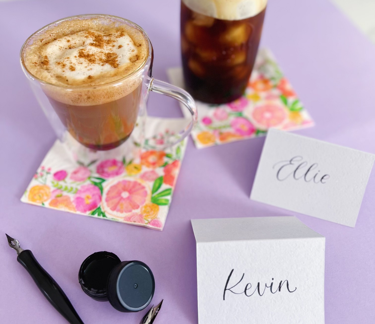 Modern Calligraphy for Beginners at Monamie Coffee