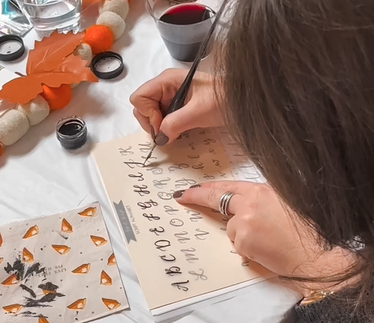  Modern Calligraphy for Beginners at Bakery Lorraine – The Pearl