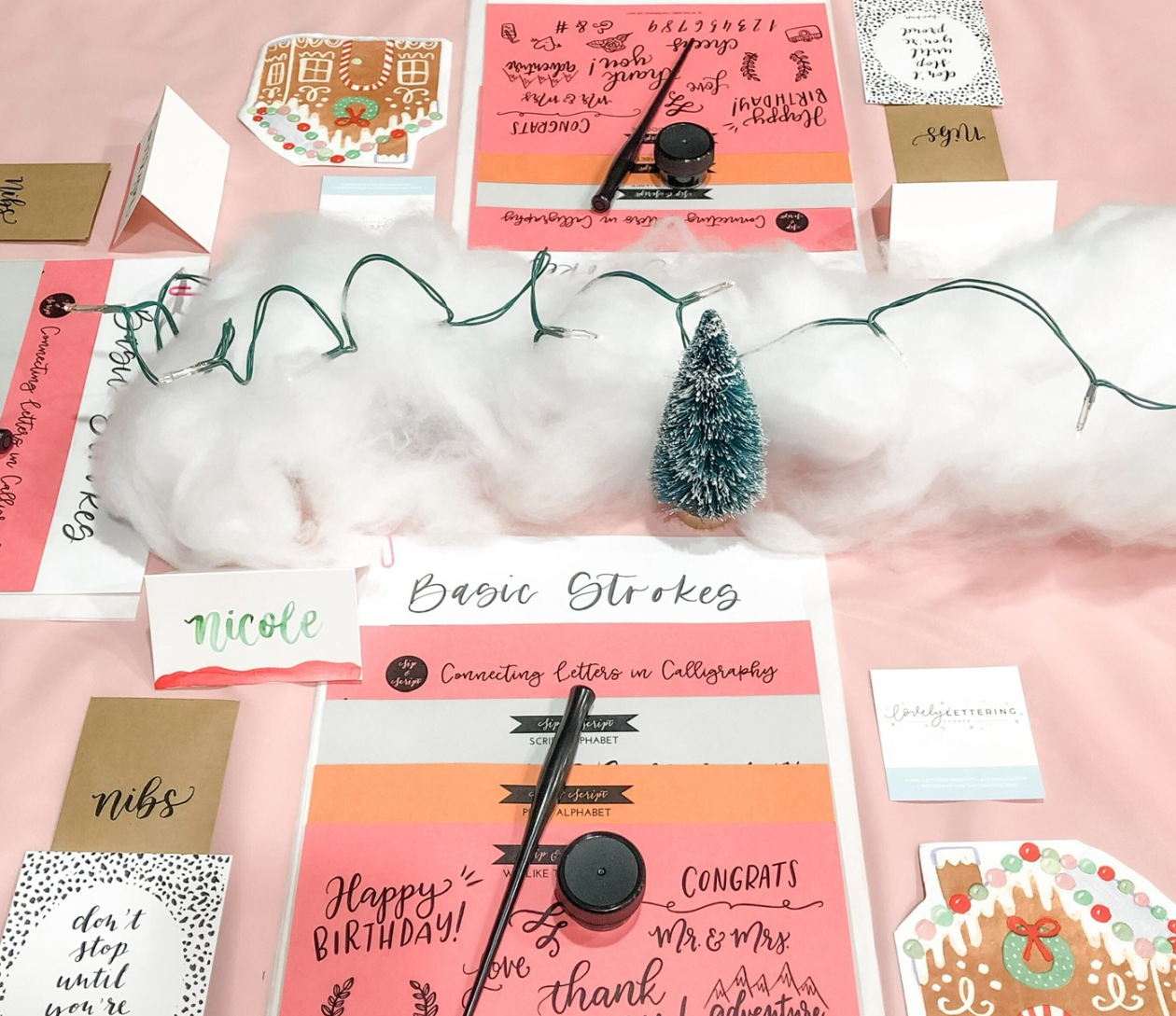 Modern Calligraphy & Ornament Lettering & Blinging for Beginners at Wye Hill