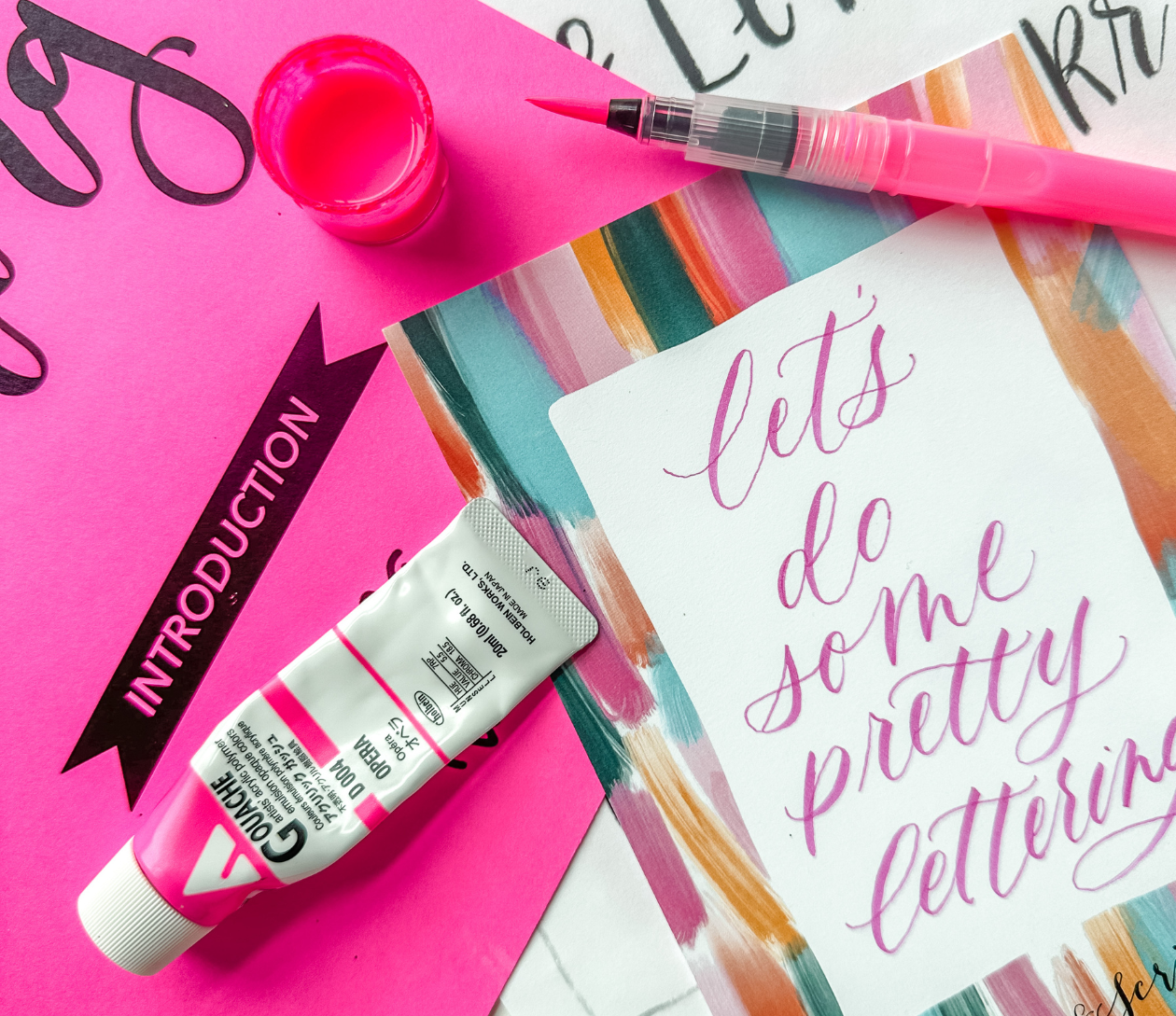 Brush Lettering for Beginners at Vine32!