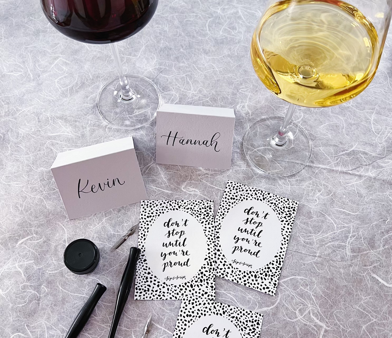 Modern Calligraphy for Beginners at Red Red Wine Bar + Bistro