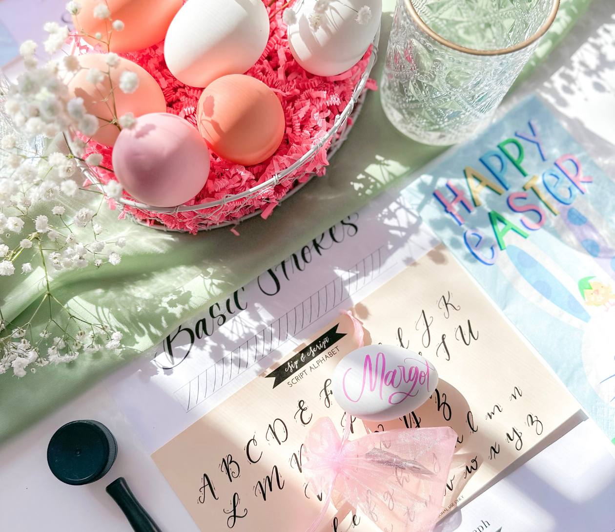 Spring & Easter Modern Calligraphy for Beginners at Gourmet Pizza Company