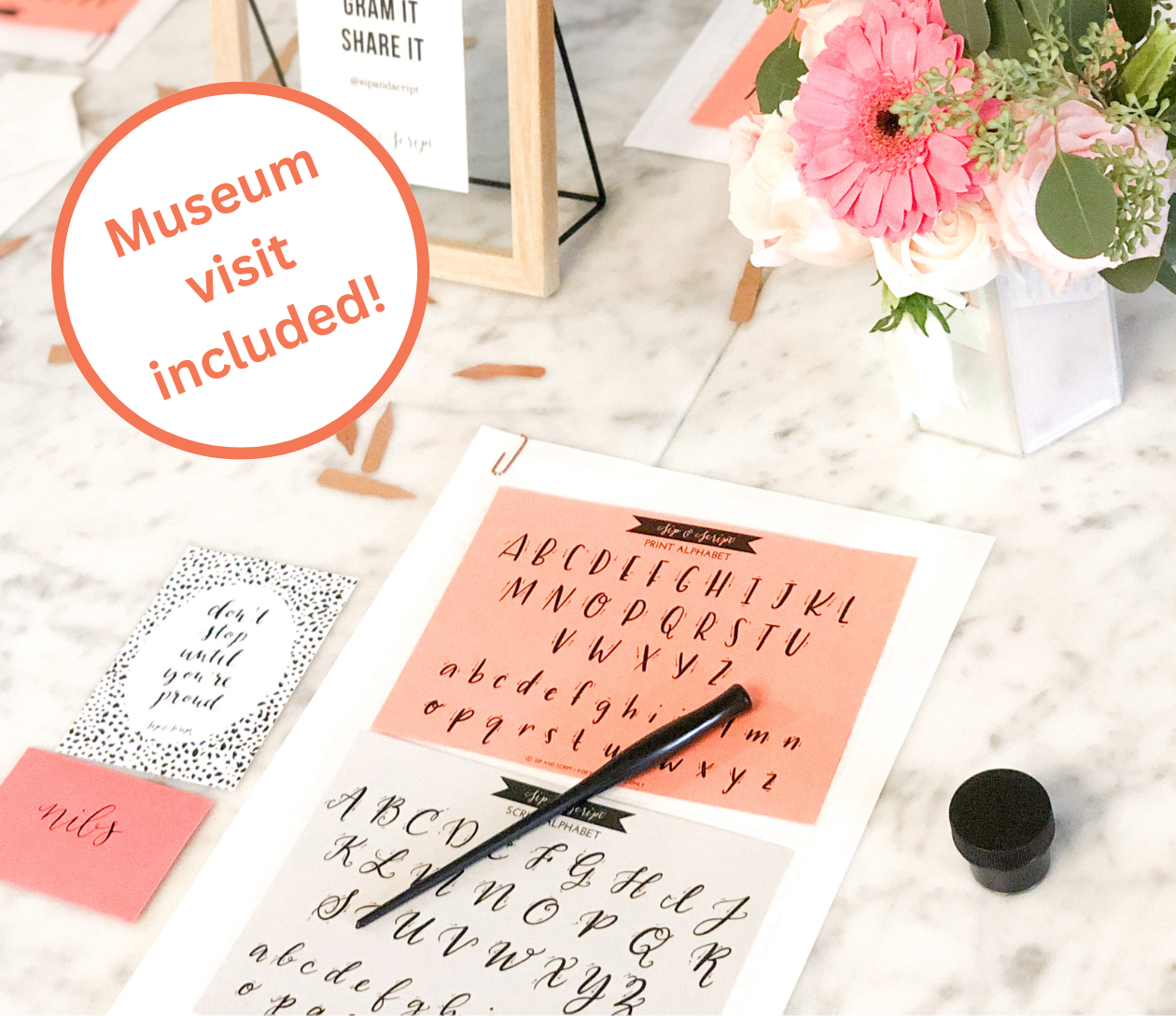 Modern Calligraphy for Beginners at MIMMS Museum of Technology and Art