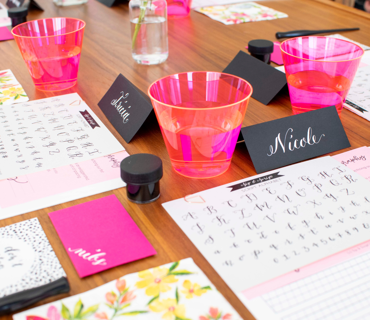 Modern Calligraphy for Beginners at SpindleTap Brewery