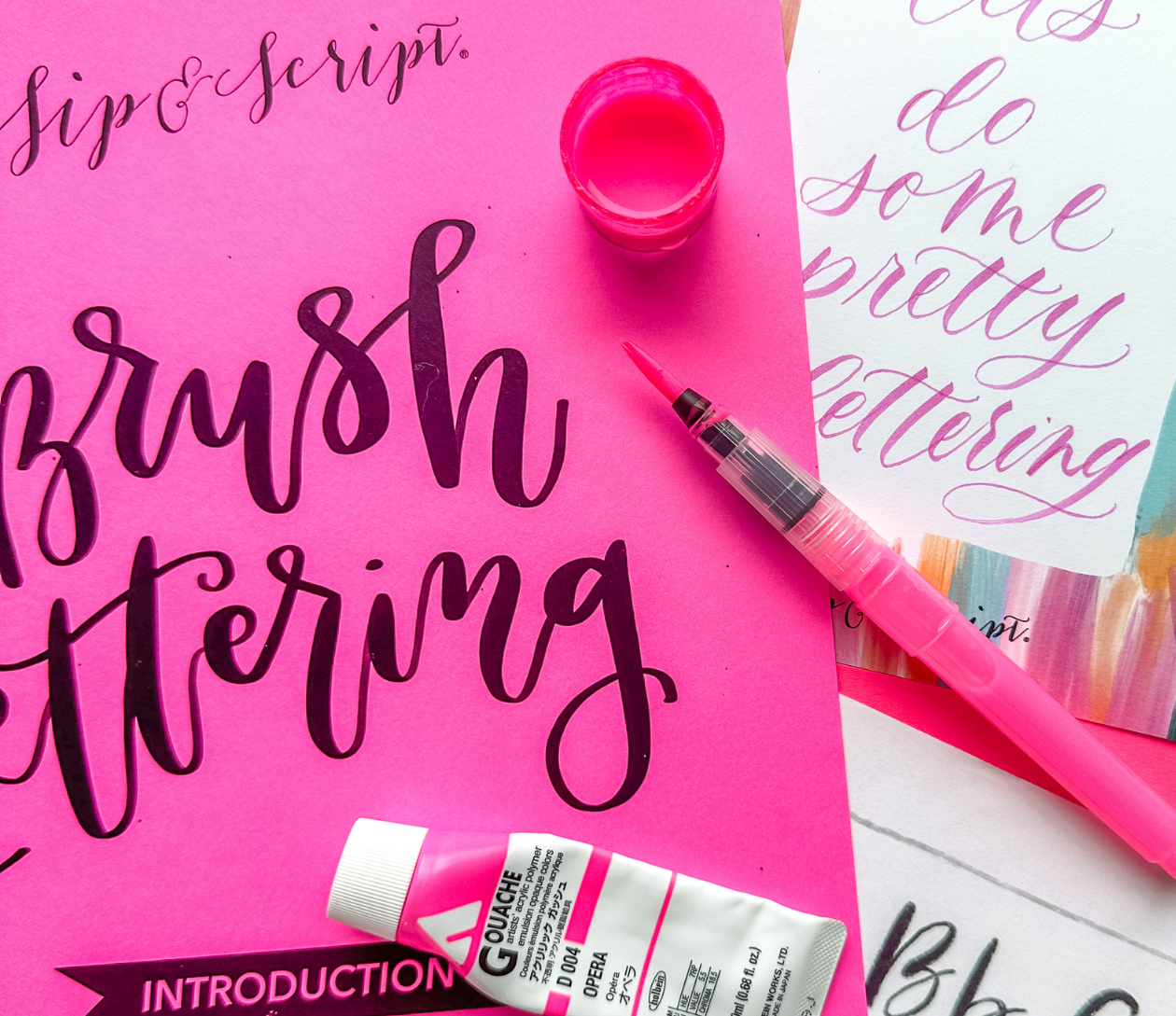 Brush Lettering for Beginners at North Country Hard Cider!