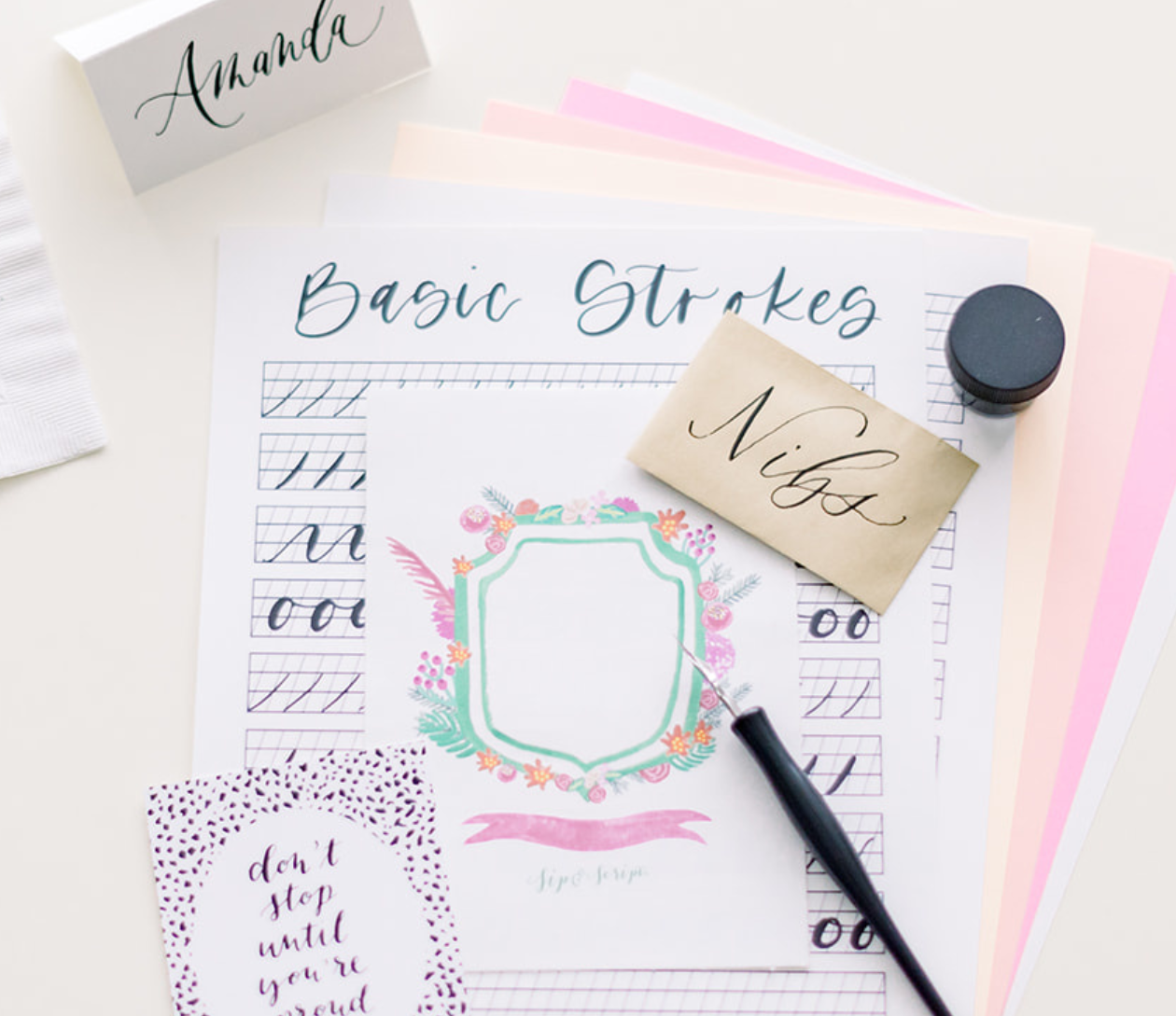 Modern Calligraphy for Beginners at The Bubbly Goat