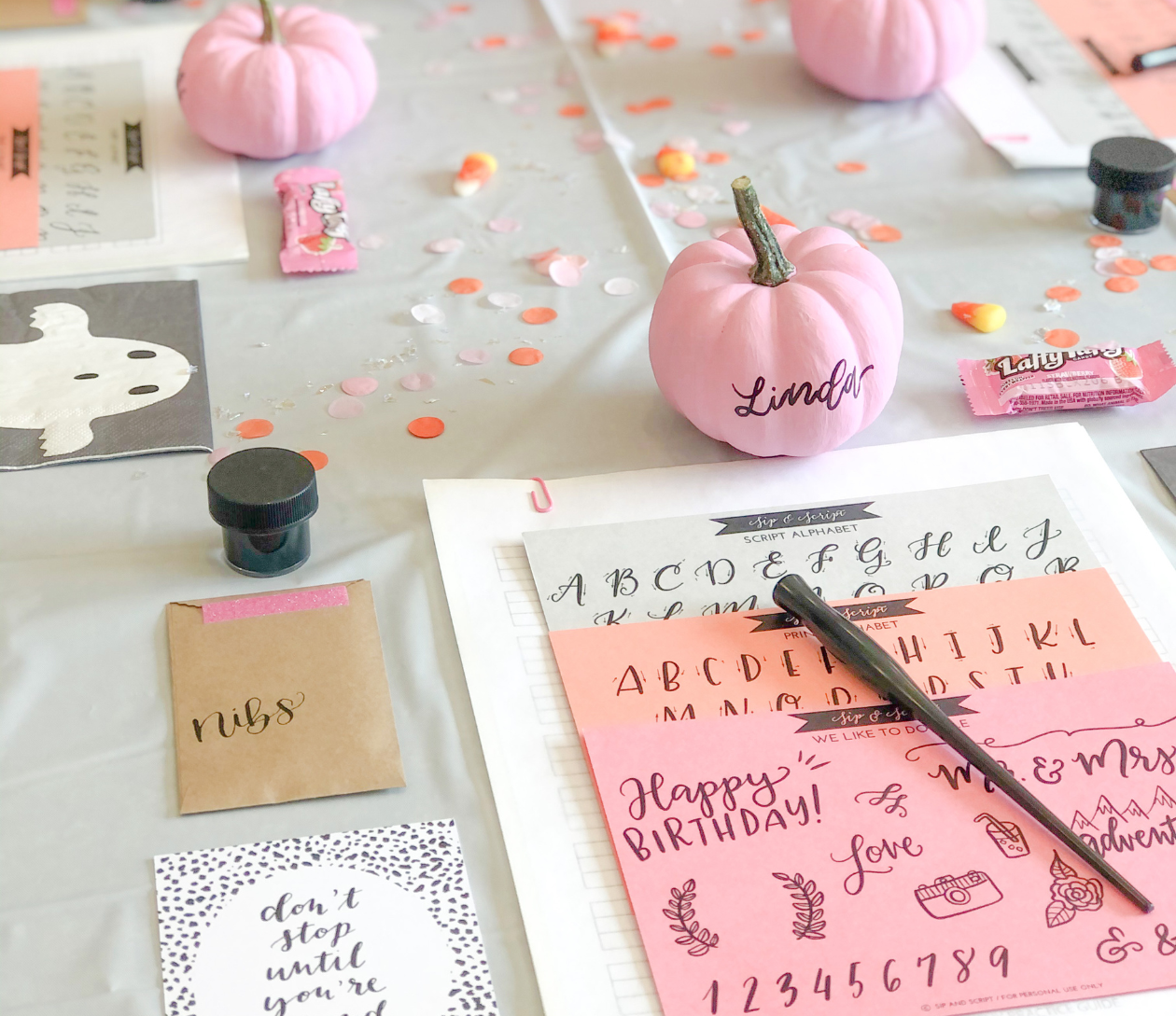 Modern Calligraphy & Pumpkin Lettering for Beginners at Casanel Vineyards & Winery