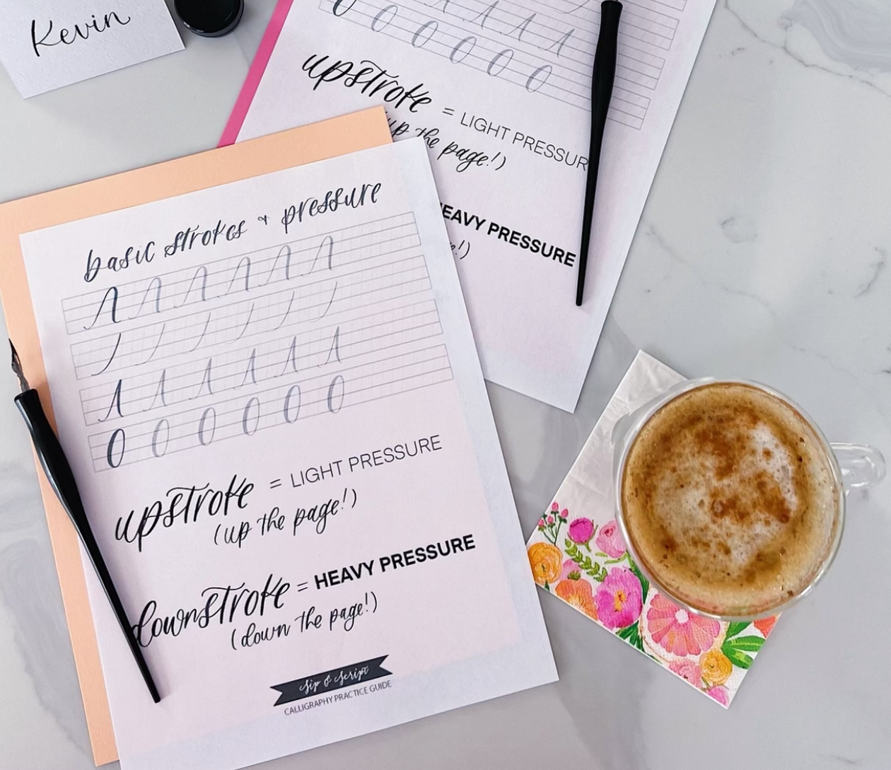 Modern Calligraphy for Beginners at The O.G. Coffee & Wine Bar