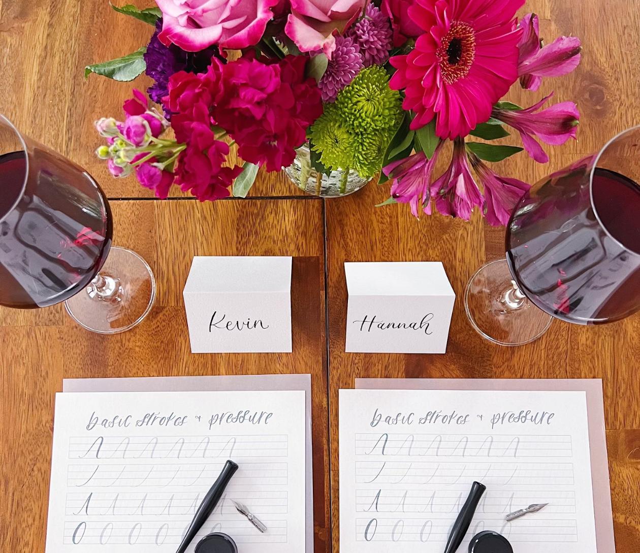 Modern Calligraphy for Beginners at Ever After Wine