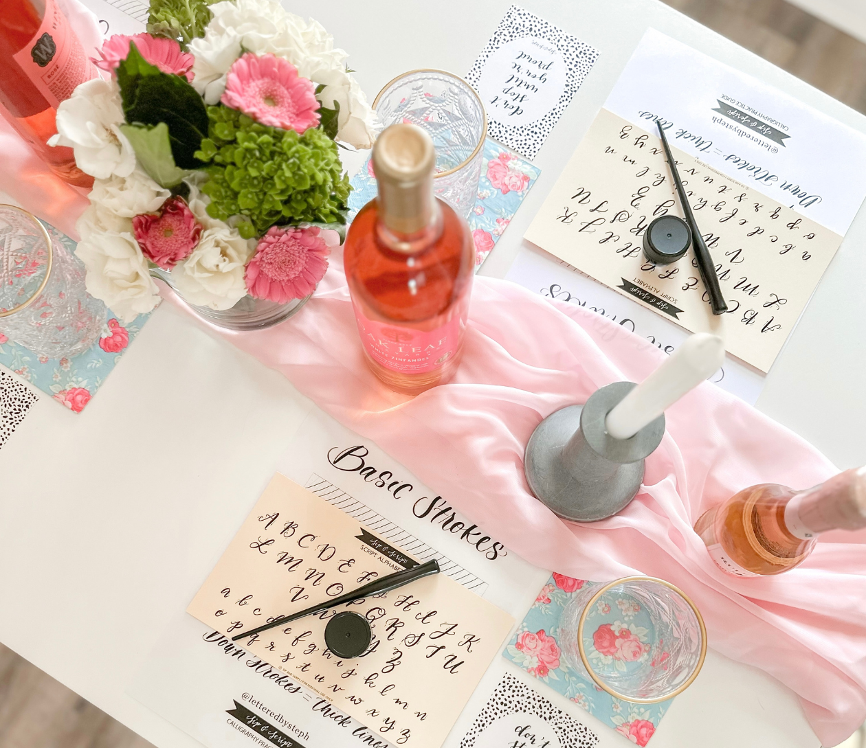 Modern Calligraphy for Beginners at The Babe Bodega