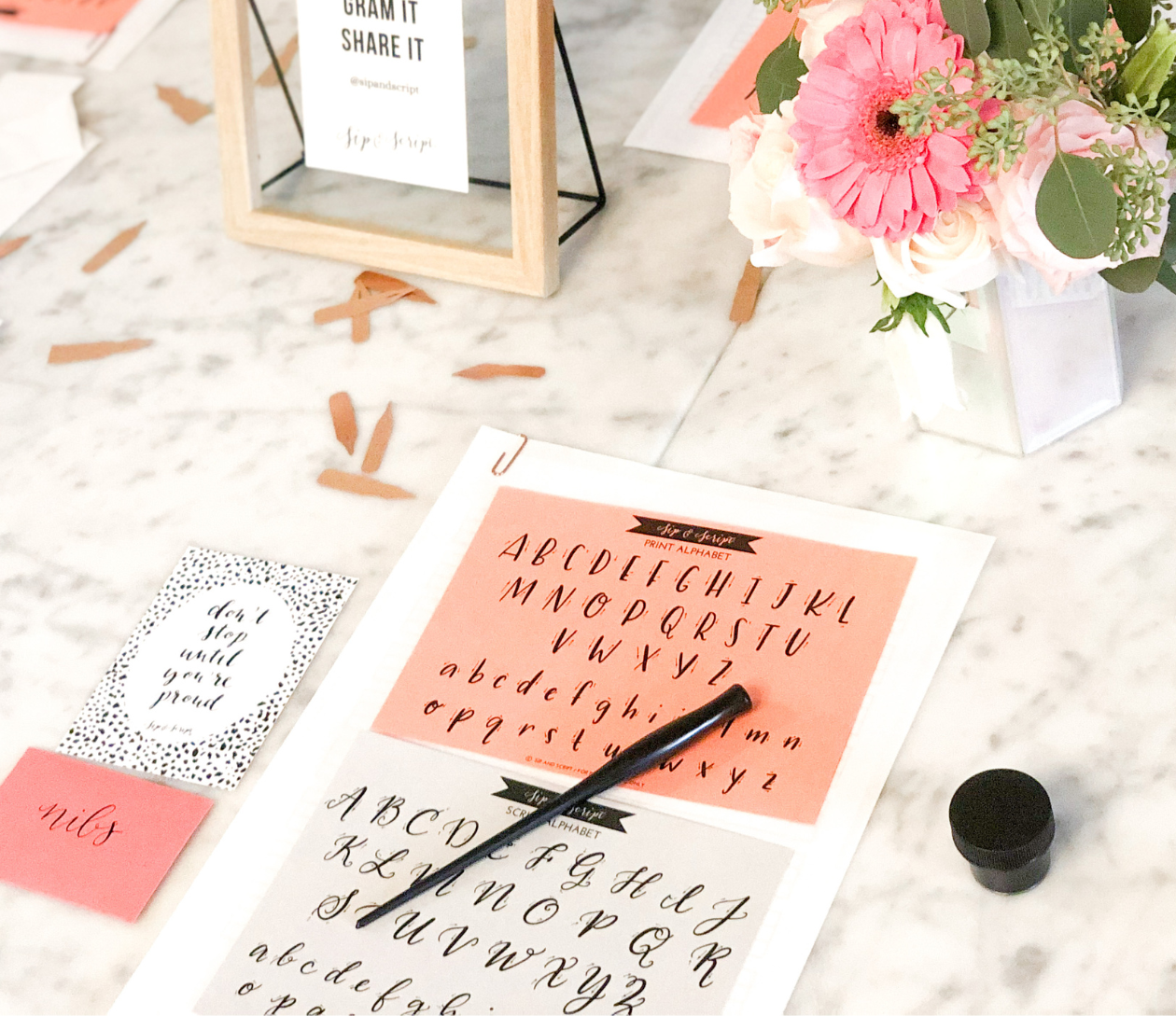 Modern Calligraphy for Beginners at Sweetwaters Coffee & Tea
