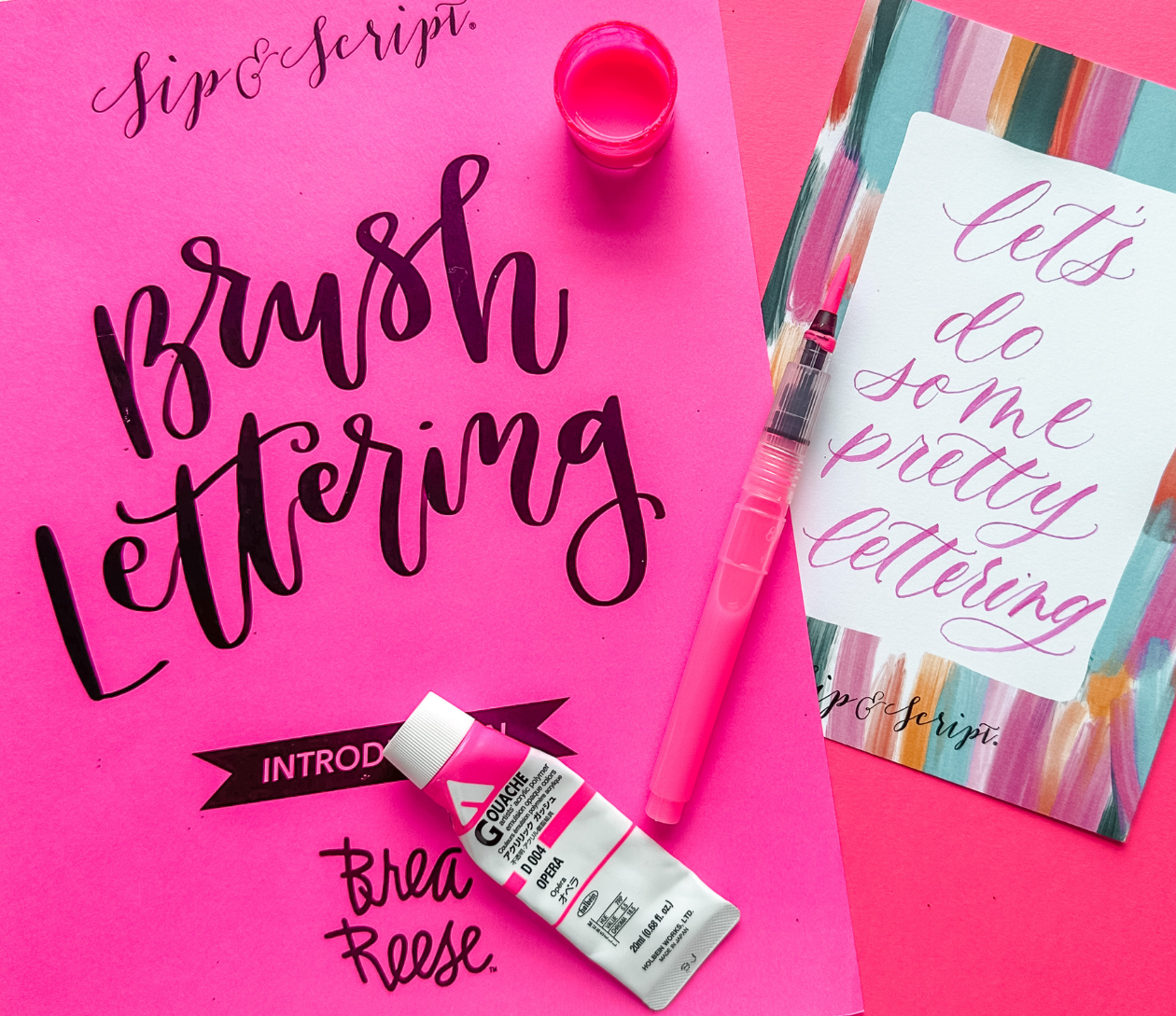 Brush Lettering for Beginners at Wood’s Chapel BBQ