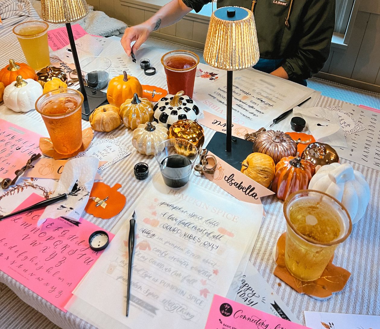 Cozy Fall Modern Calligraphy for Beginners at Cozy Drop in Parkland