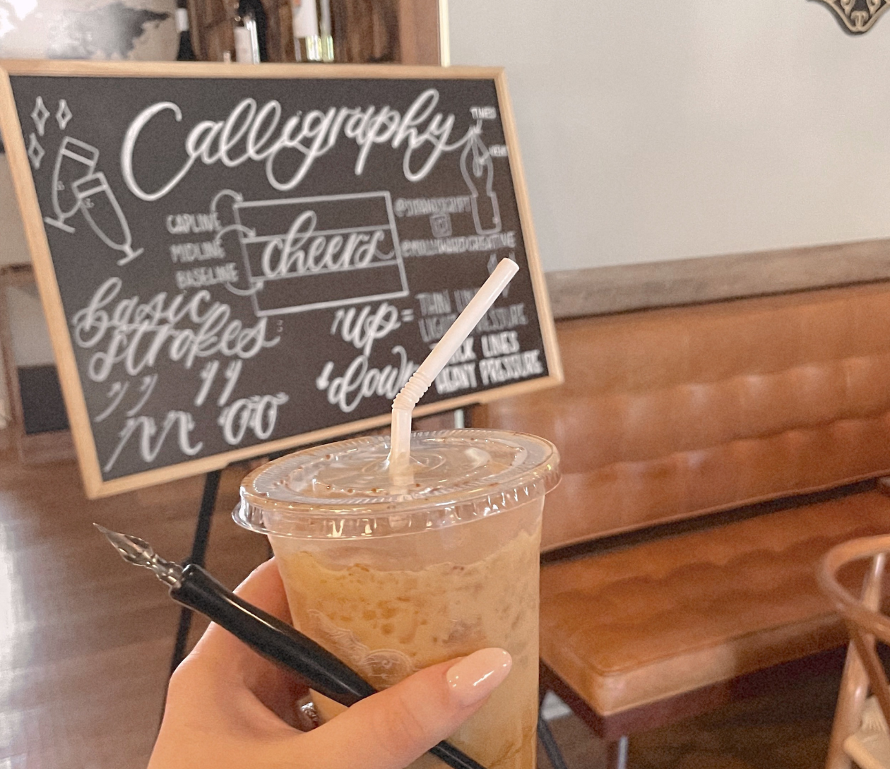 Modern Calligraphy for Beginners at Oasis Coffee Spot