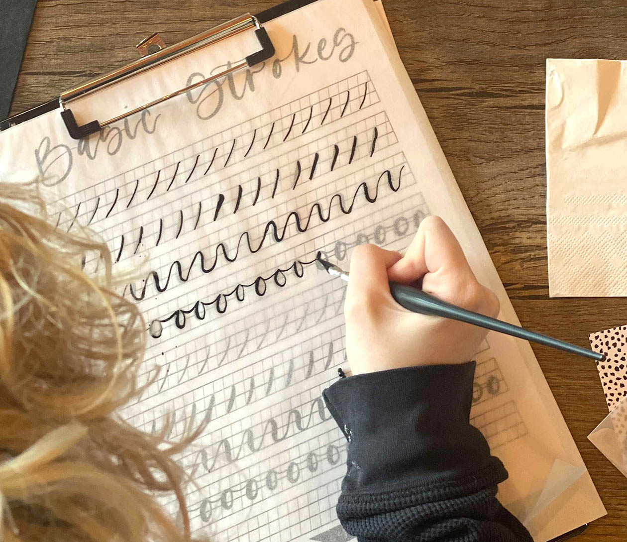 Beginner Calligraphy at Noon Whistle Brewing, Naperville