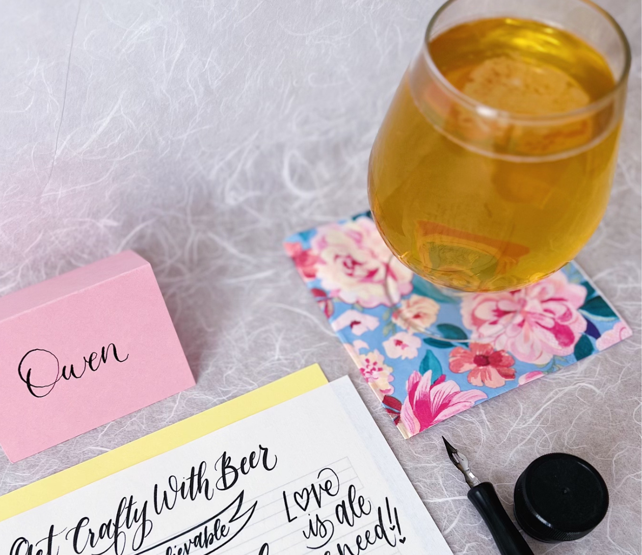 Modern Calligraphy for Beginners @ Devil’s Canyon Brewery in San Carlos!