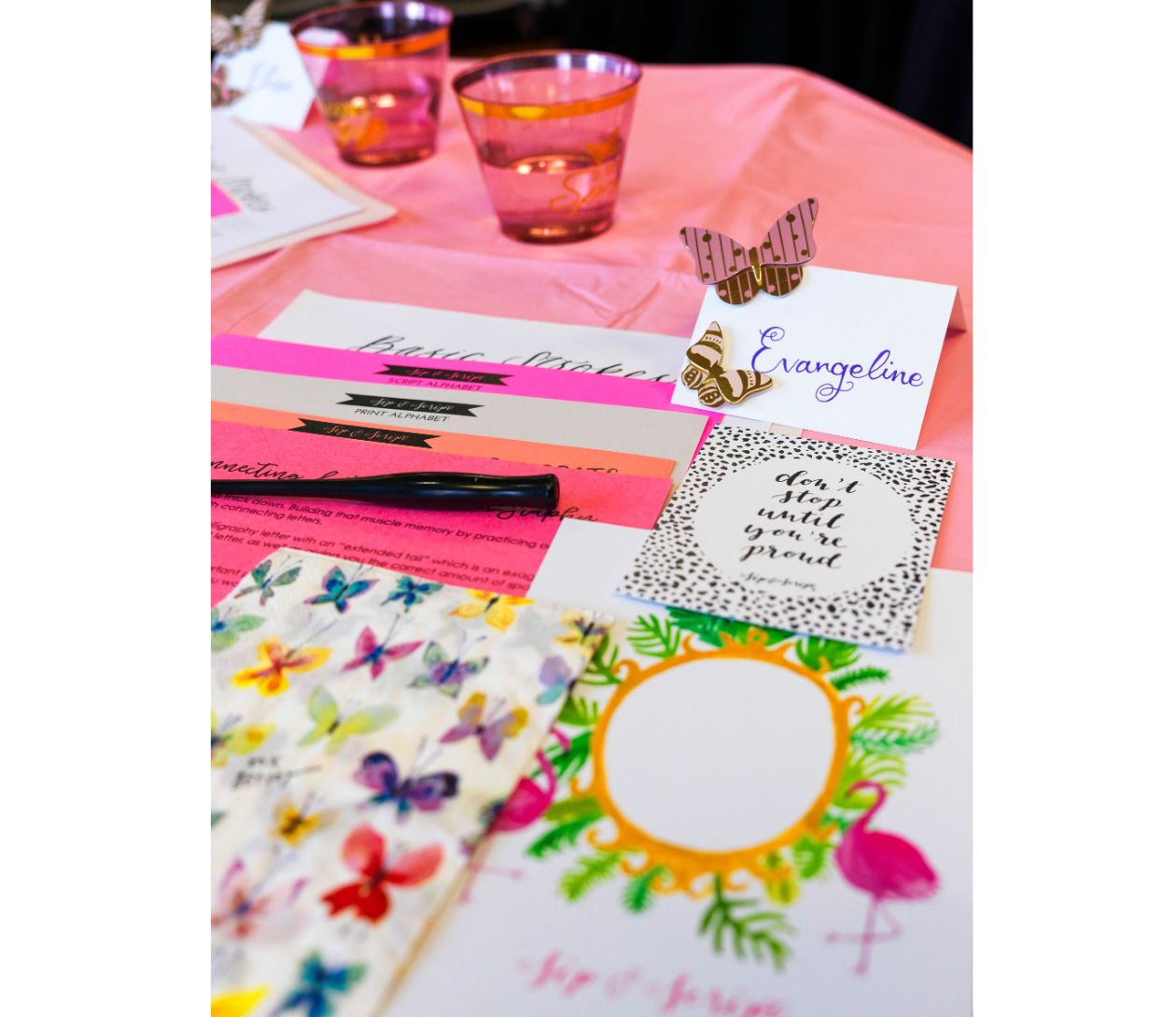 Modern Calligraphy for Beginners at Landmark Cevicheria