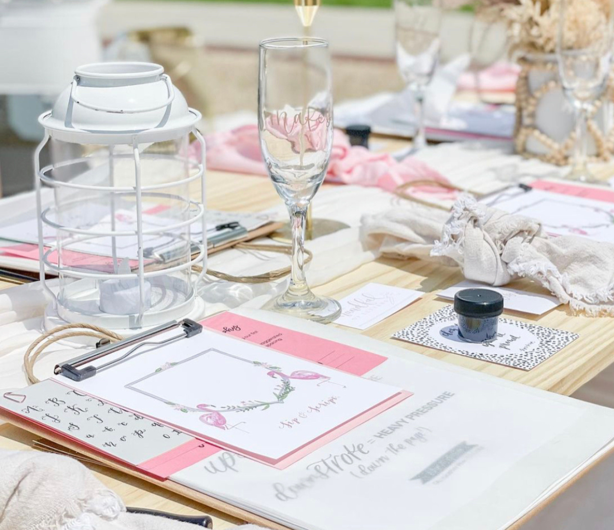 Modern Calligraphy for Beginners at Bluefin Sushi in Parkland
