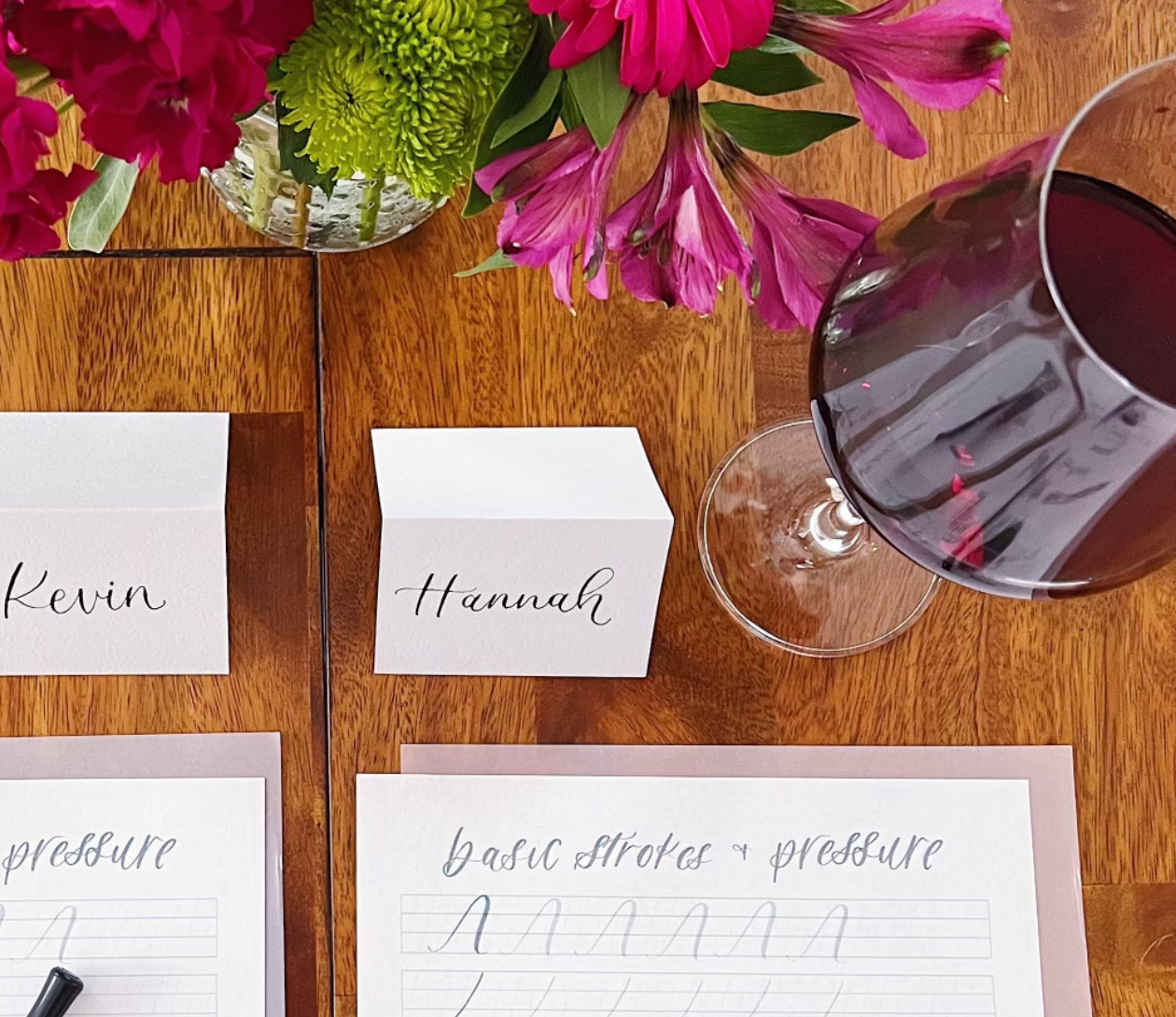 Modern Calligraphy for Beginners at Vandervalk Farm and Winery