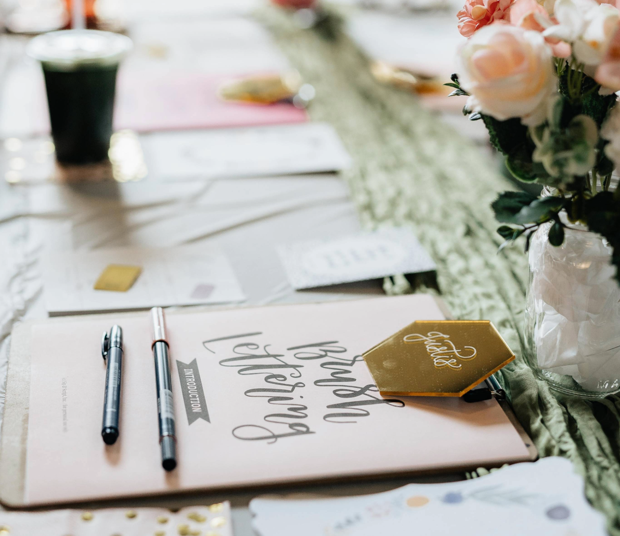 Brush Lettering for Beginners at Soda Crazy