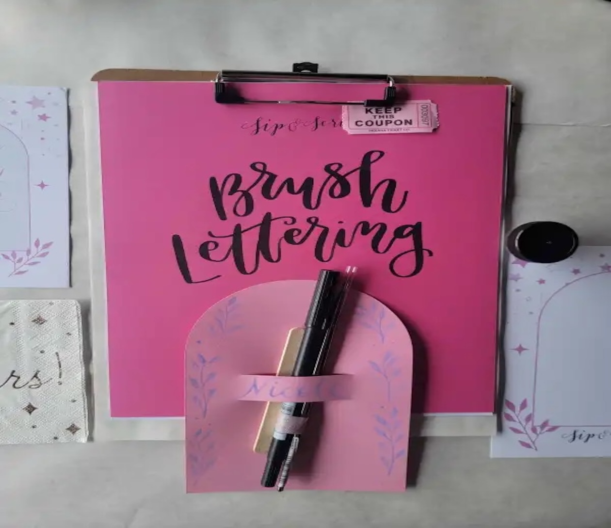 Brush Lettering for Beginners at Ardon Creek Vineyard