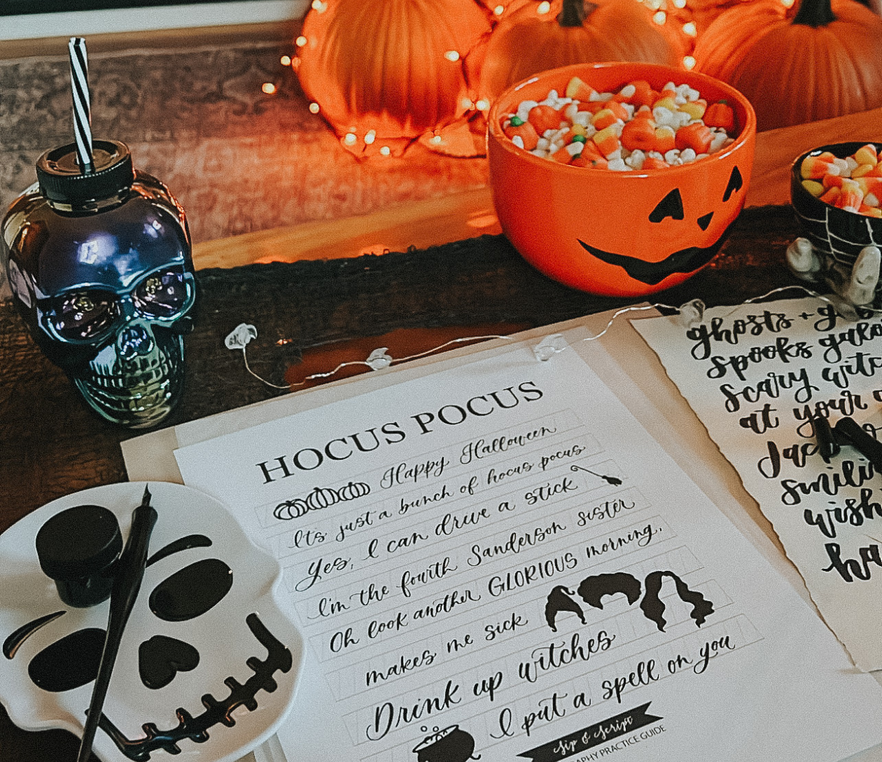 Hocus Pocus Themed Modern Calligraphy for Beginners @ Breckenridge Brewery – Littleton