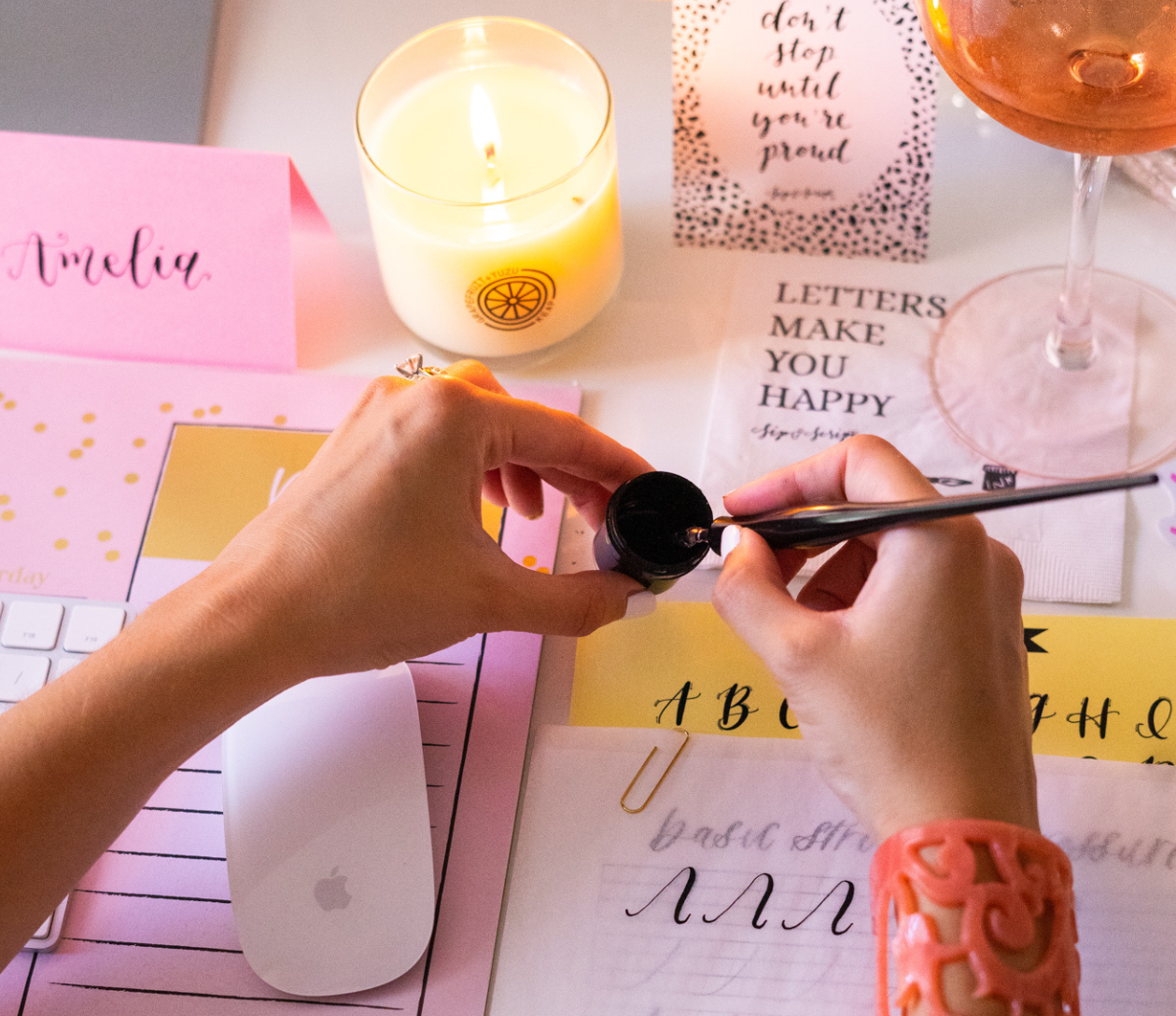 Virtual Modern Calligraphy for Beginners