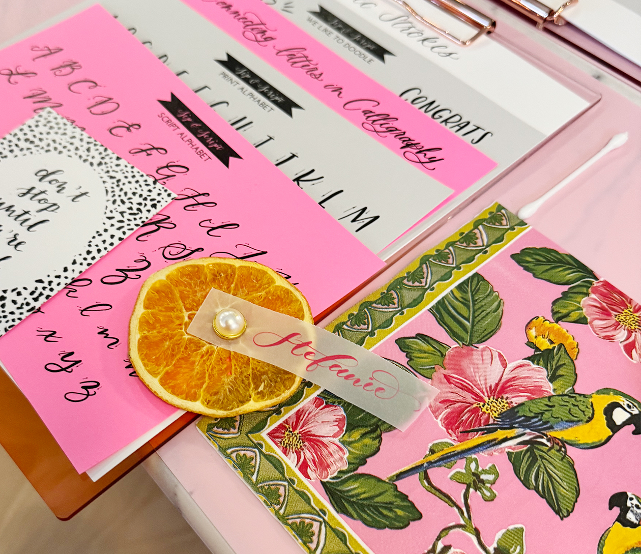 Modern Calligraphy for Beginners at Krak Boba Orlando