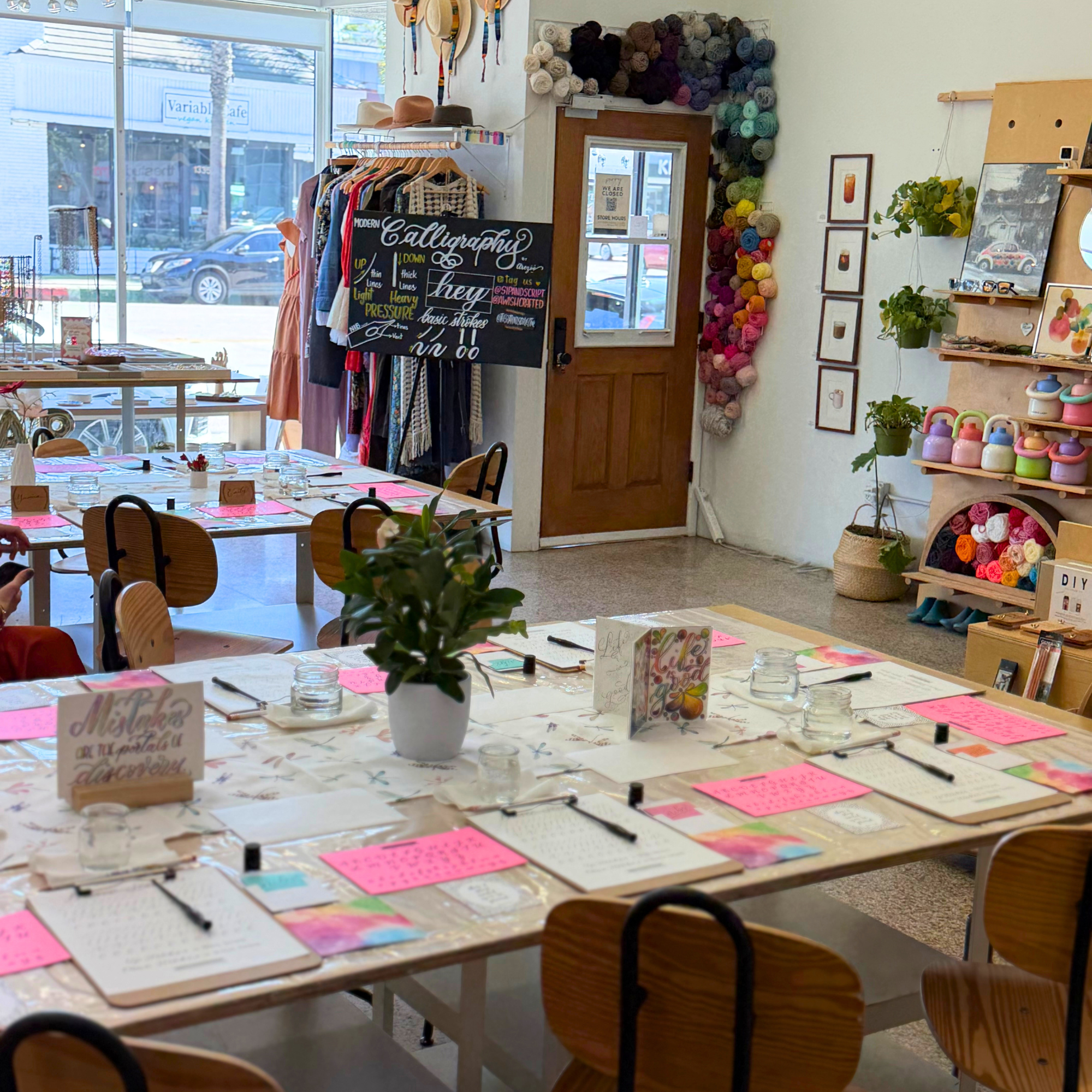 Modern Calligraphy for Beginners at These Hands Maker’s Collective