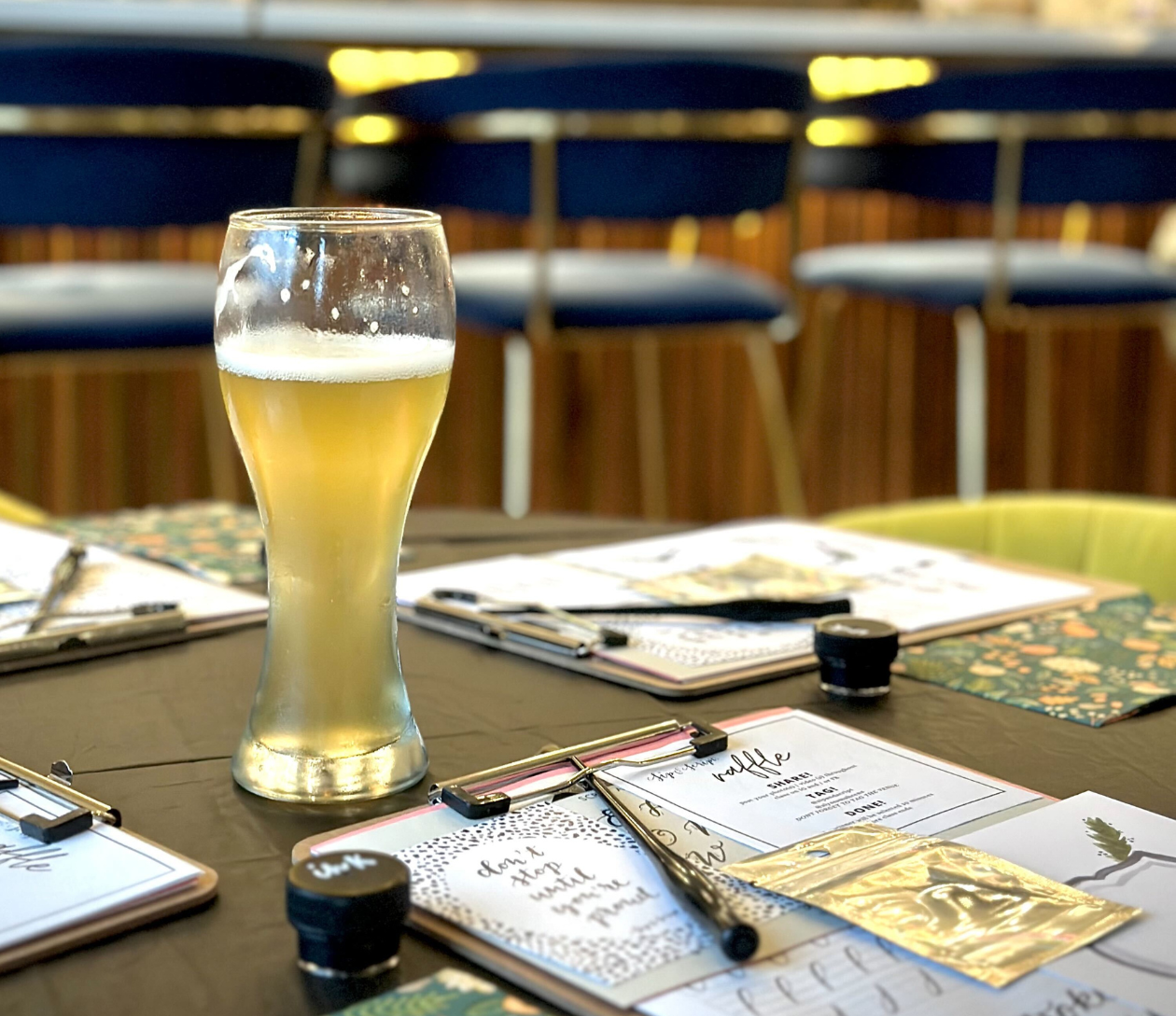 Modern Calligraphy for Beginners at The Liquid Garage Brewing Co.