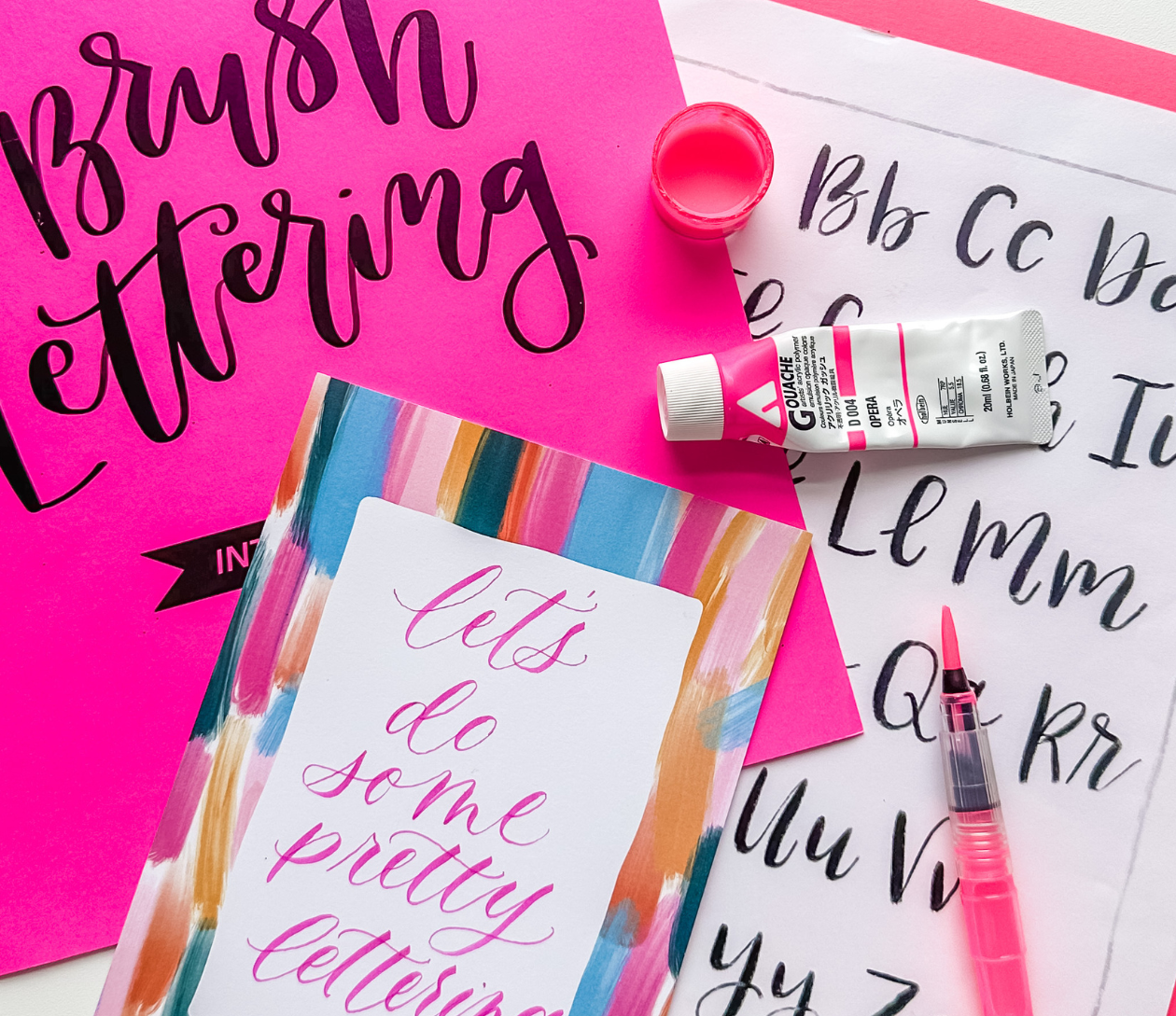 Brush Lettering for Beginners at Buon Giorno Coffee